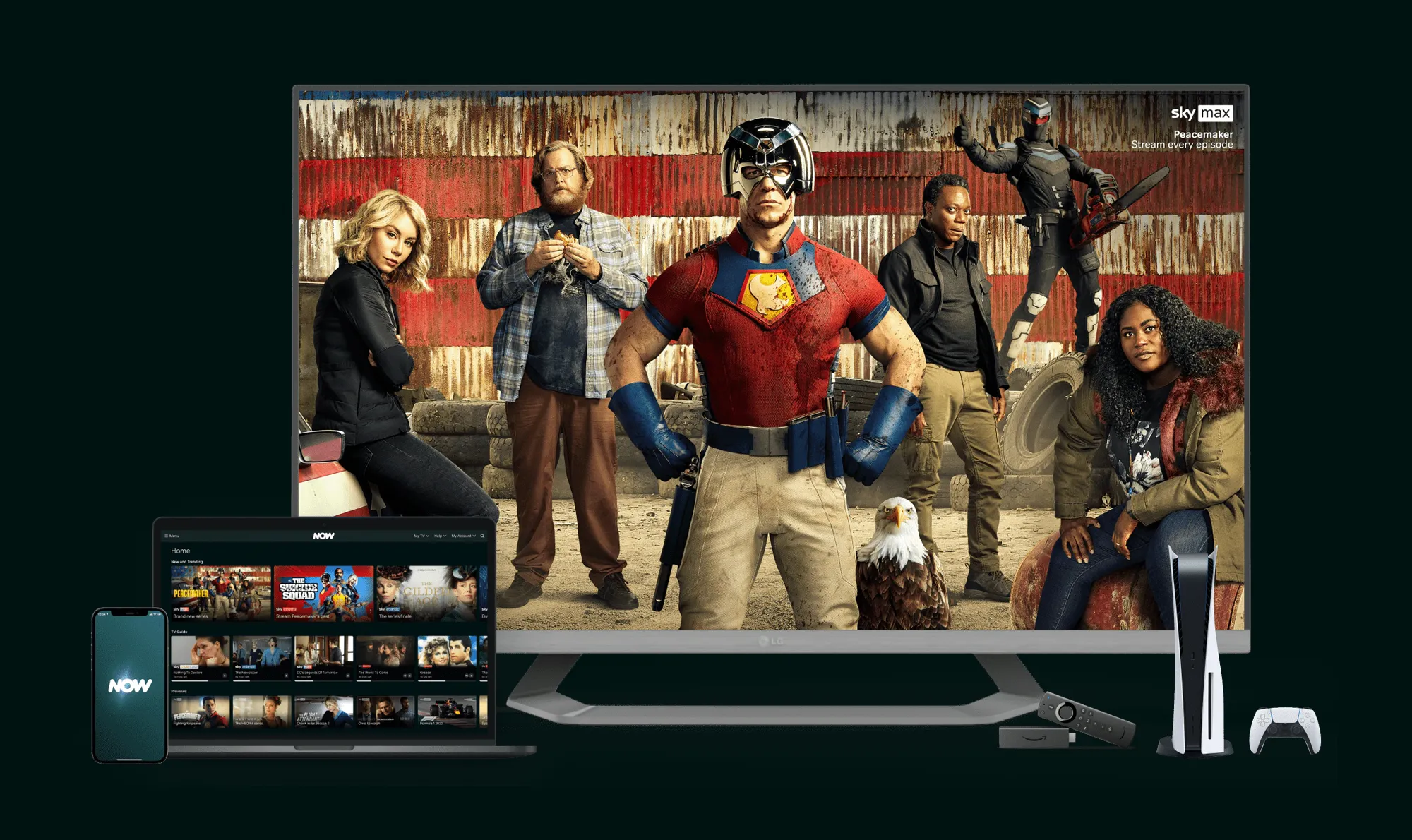 NOW running across a TV, laptop, phone and console, the multi-device platform new members first meet